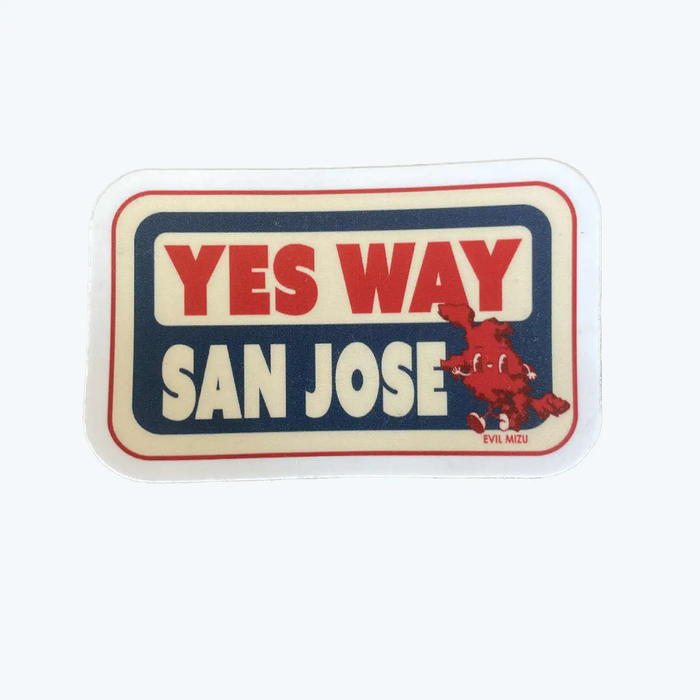 Yes Way San Jose Sticker
