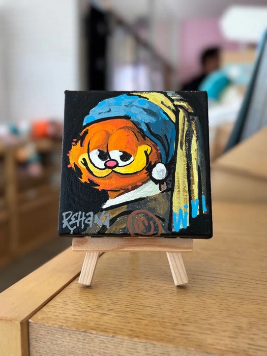 Forever Garf Original Art by Rehana is Crafty