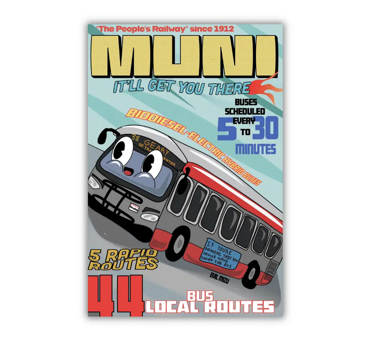 MUNI Postcard
