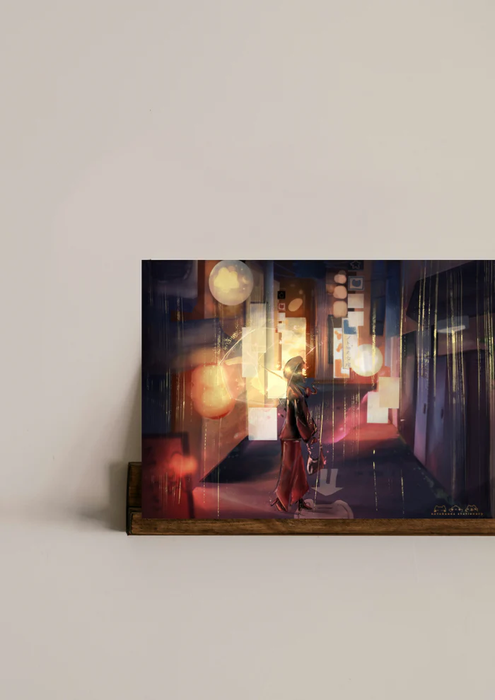 Mini Print - Golden Rain