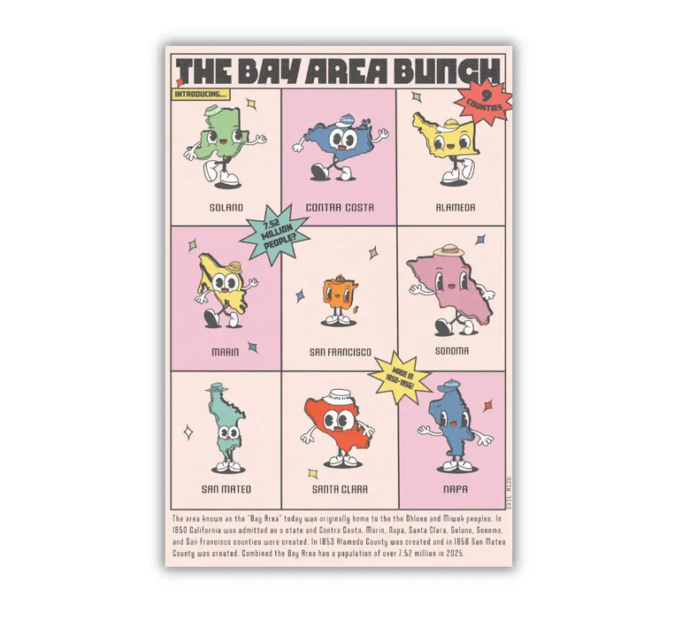 Bay Area Bunch Postcard