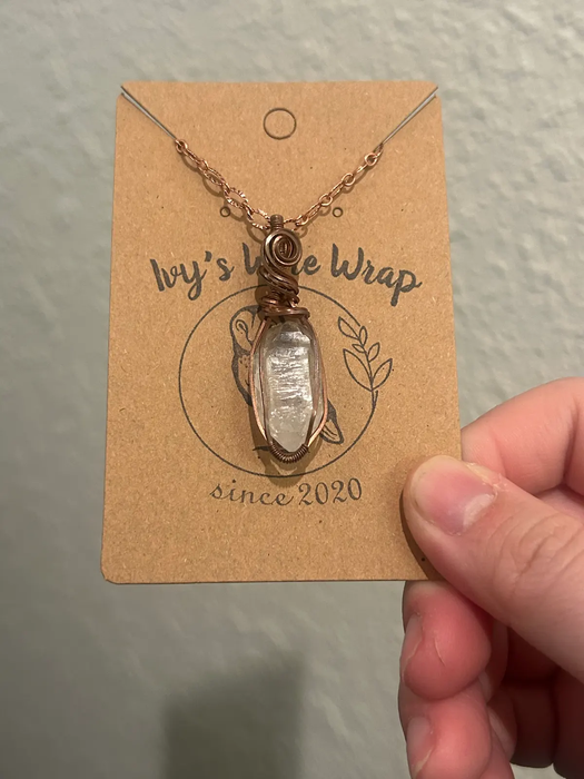 Quartz point pendant