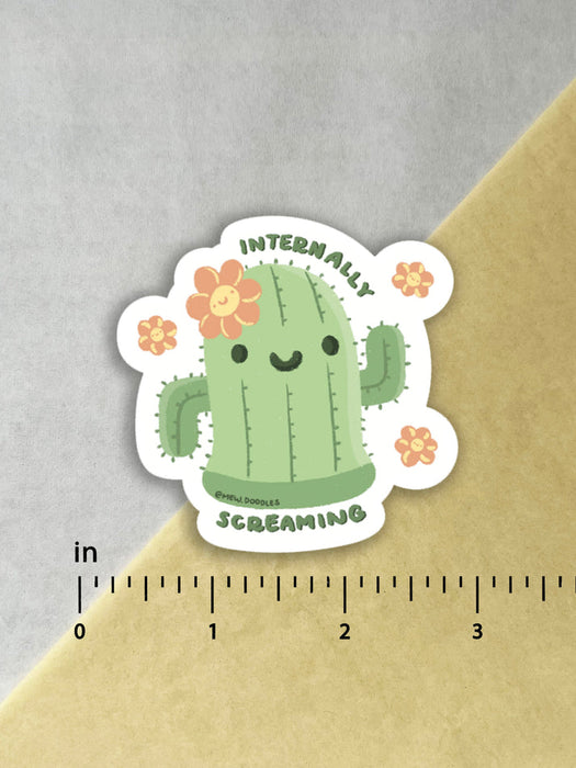 Internally Screaming Gyroid Animal Crossing Vinyl Sticker