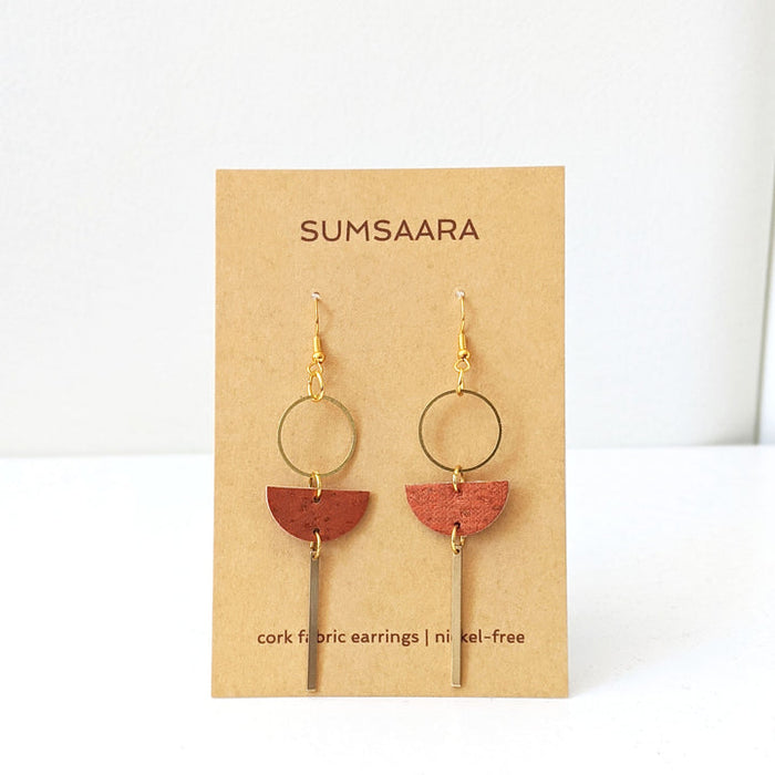 Cork Fabric Earrings