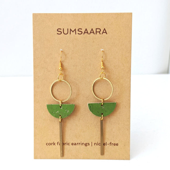 Cork Fabric Earrings