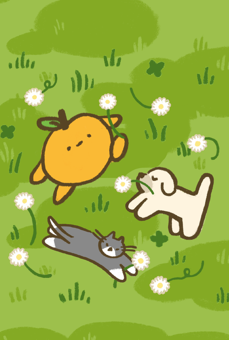 Frolicking guys - Postcards