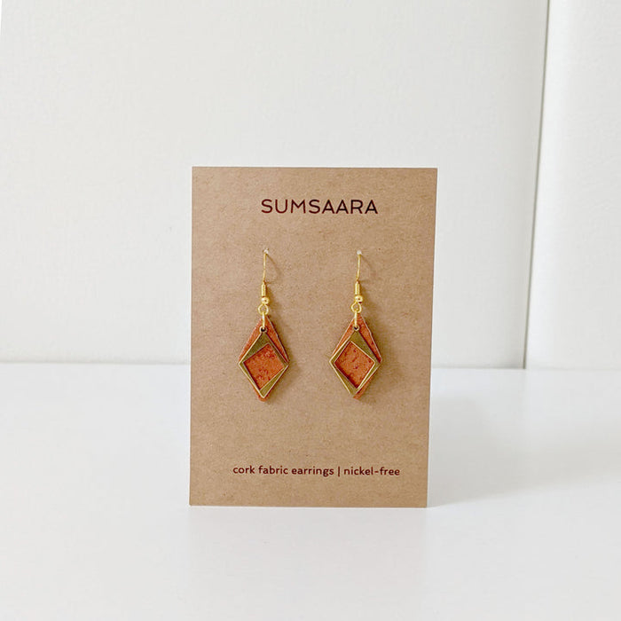 Cork Fabric Earrings