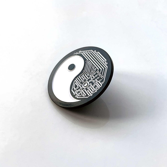 Yin Yang Tech Enamel Pin