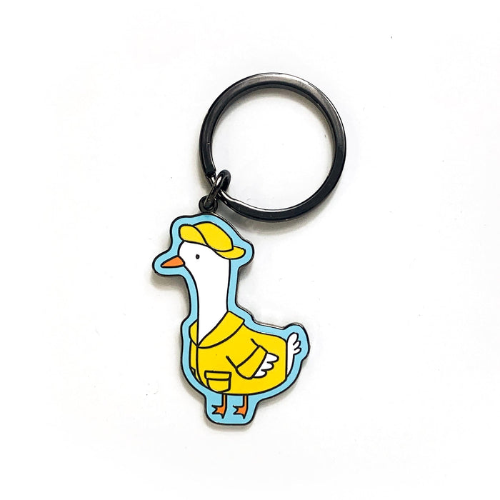 Raincoat Goose Keychain