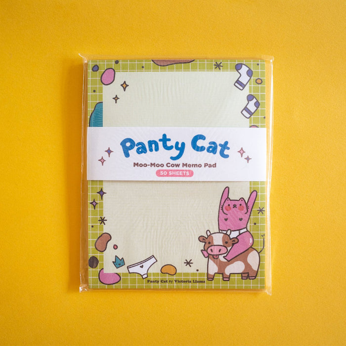 Moo Moo Cow Panty Cat Notepad