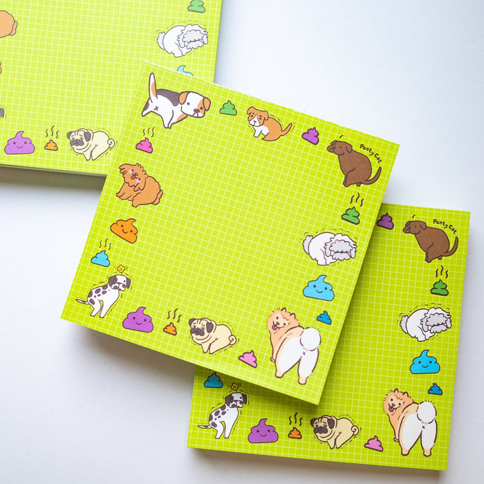 Pooping Dogs Large Notepad