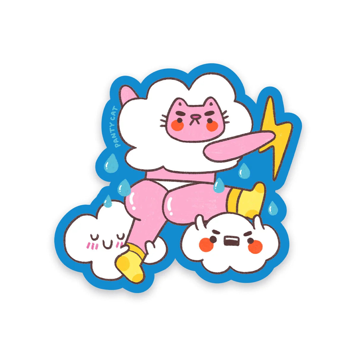 Stormy Panty Cat Vinyl Sticker — San José Made