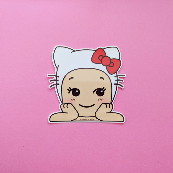 Hello Kitty SA Peeker Vinyl Sticker