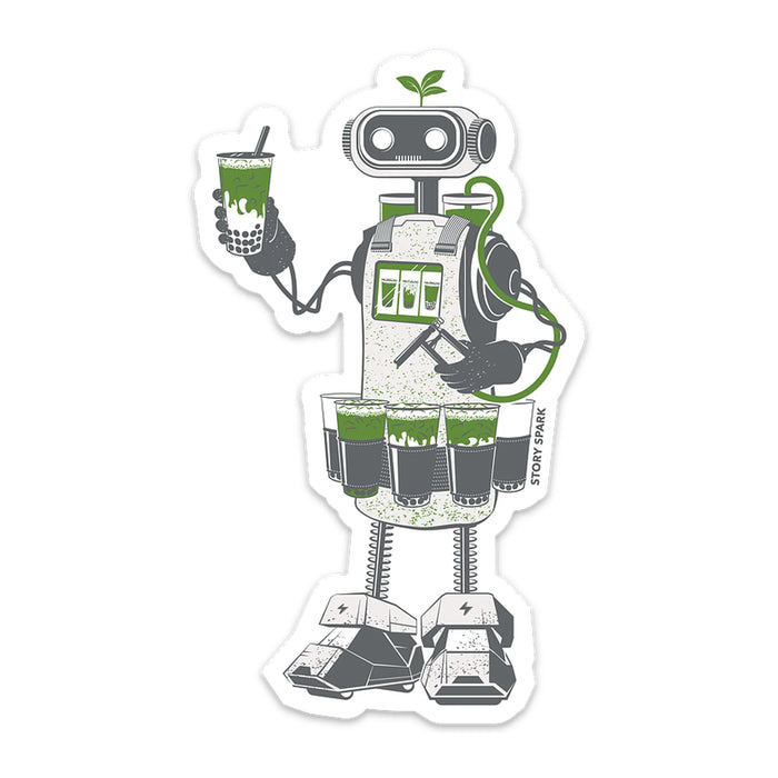 Matcha Boba Bot Stickers