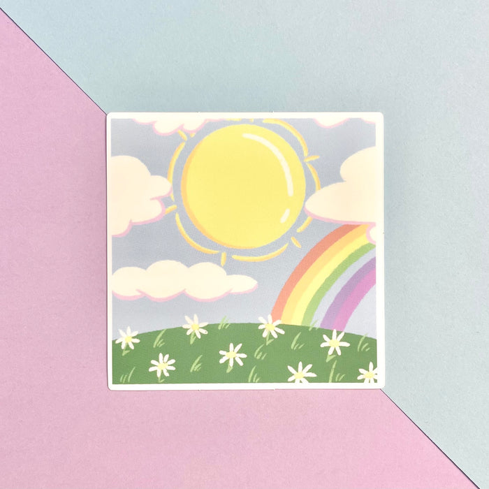 Sunny Rainbow Sticker
