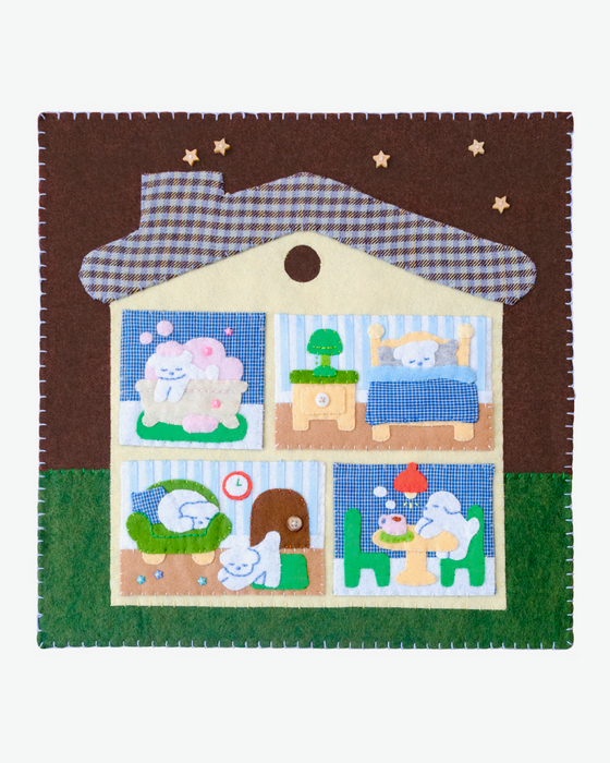 "The Puppy House" Large Art Print