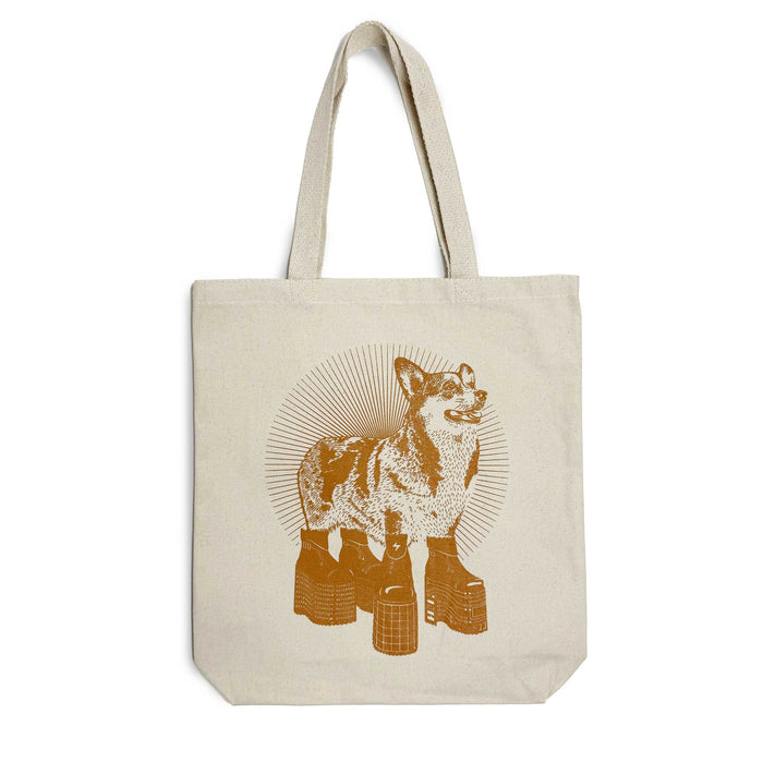 Platform Corgi Tote Bag