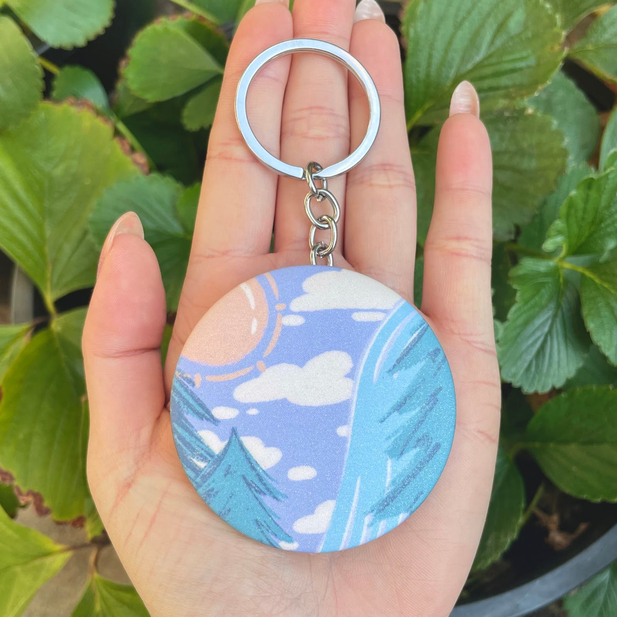 Waterfall Forest Bottle Opener Keychain — San José Made