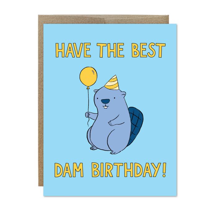 Best Dam Birthday Card