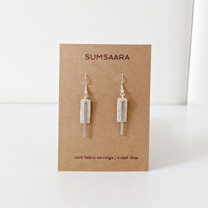 Cork Fabric Earrings