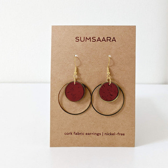 Cork Fabric Earrings