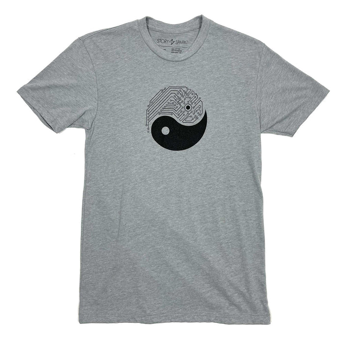 Yin Yang Tech T-Shirt (Heather Grey)