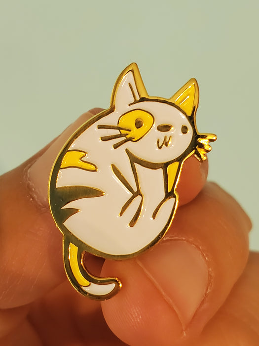 Silly Kitty Enamel Pin