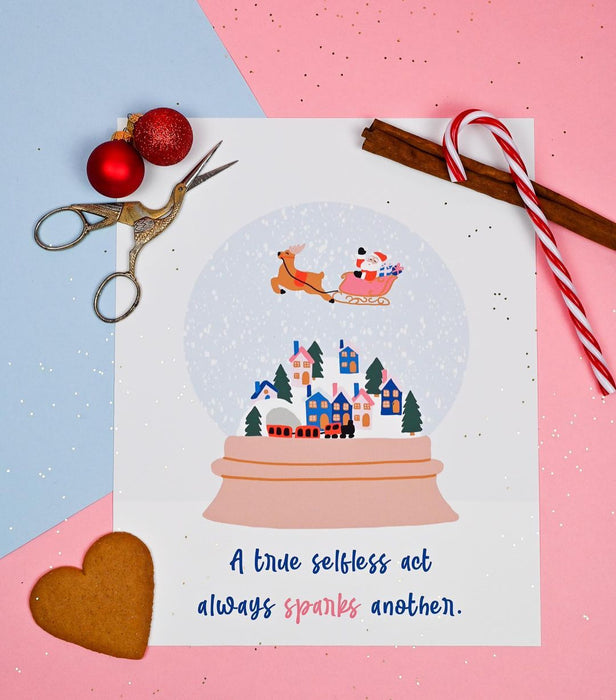 Selfless Santa Greeting Card