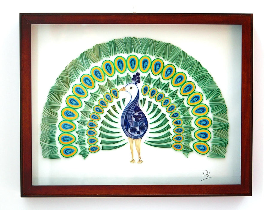 Peacock 1st Anniversary Gift Paper Quilling Wall Art