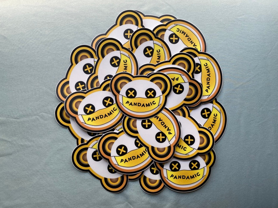 3”x2.31” Pandamic Stickers