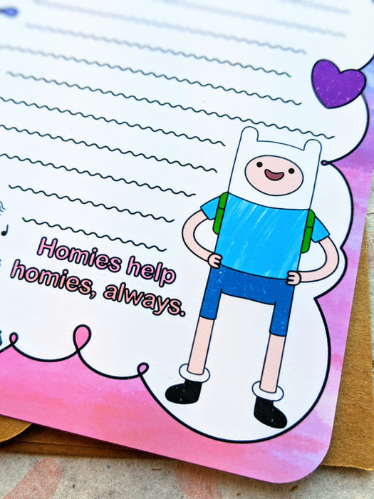 Adventure Time Stationery — Finn the Human