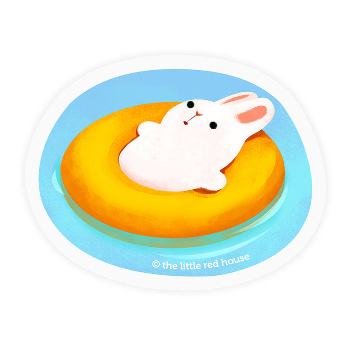 Chill Bun Spacing Out Clear Sticker