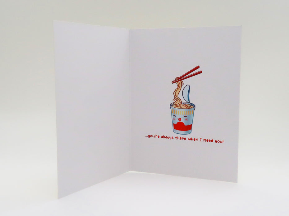 Thank You Card - Instant Ramen - You're Always There