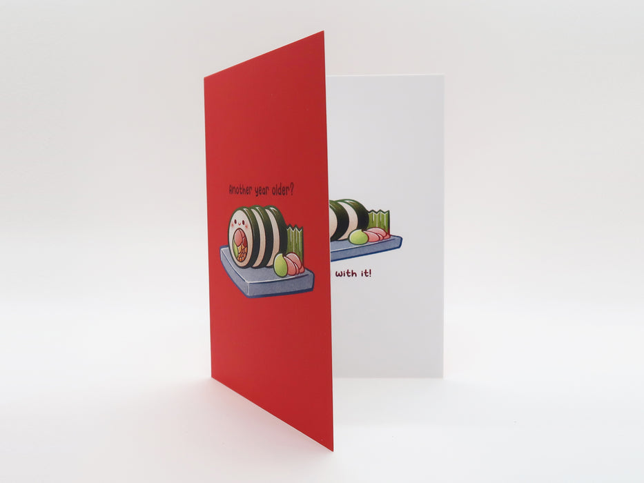 Birthday Card - Sushi - Roll With It!