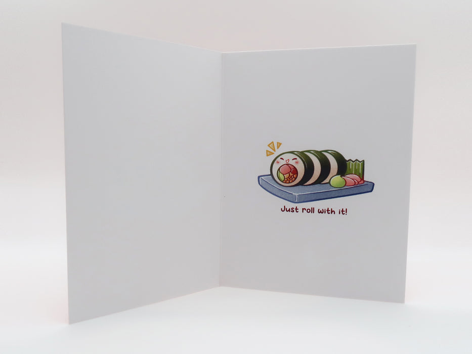 Birthday Card - Sushi - Roll With It!