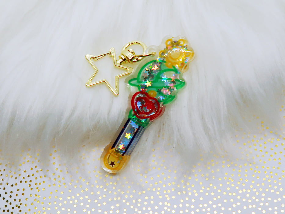 Sailor Neptune Glitter Wand Keychain
