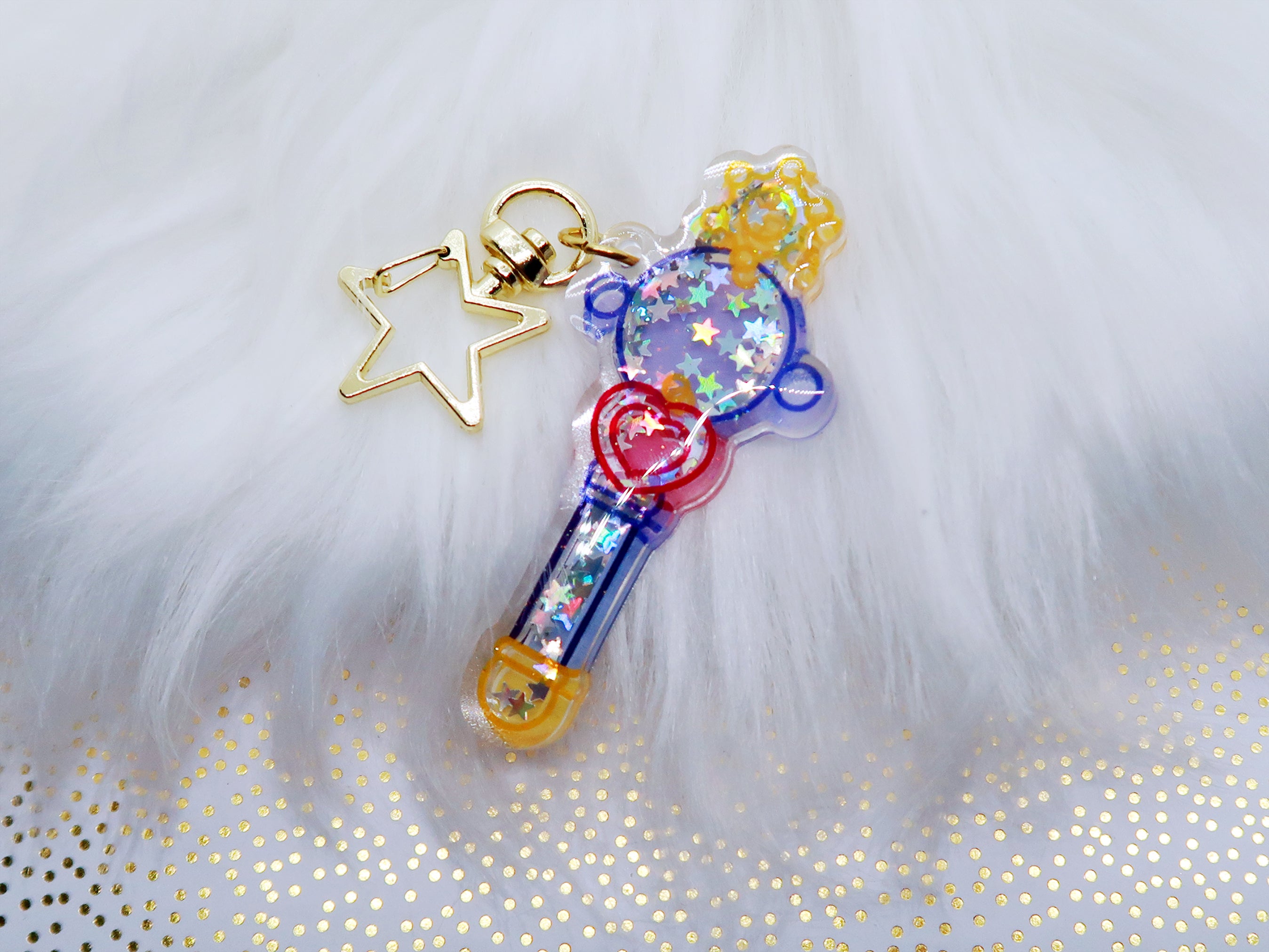 Sailor Pluto Glitter Wand Keychain — San José Made