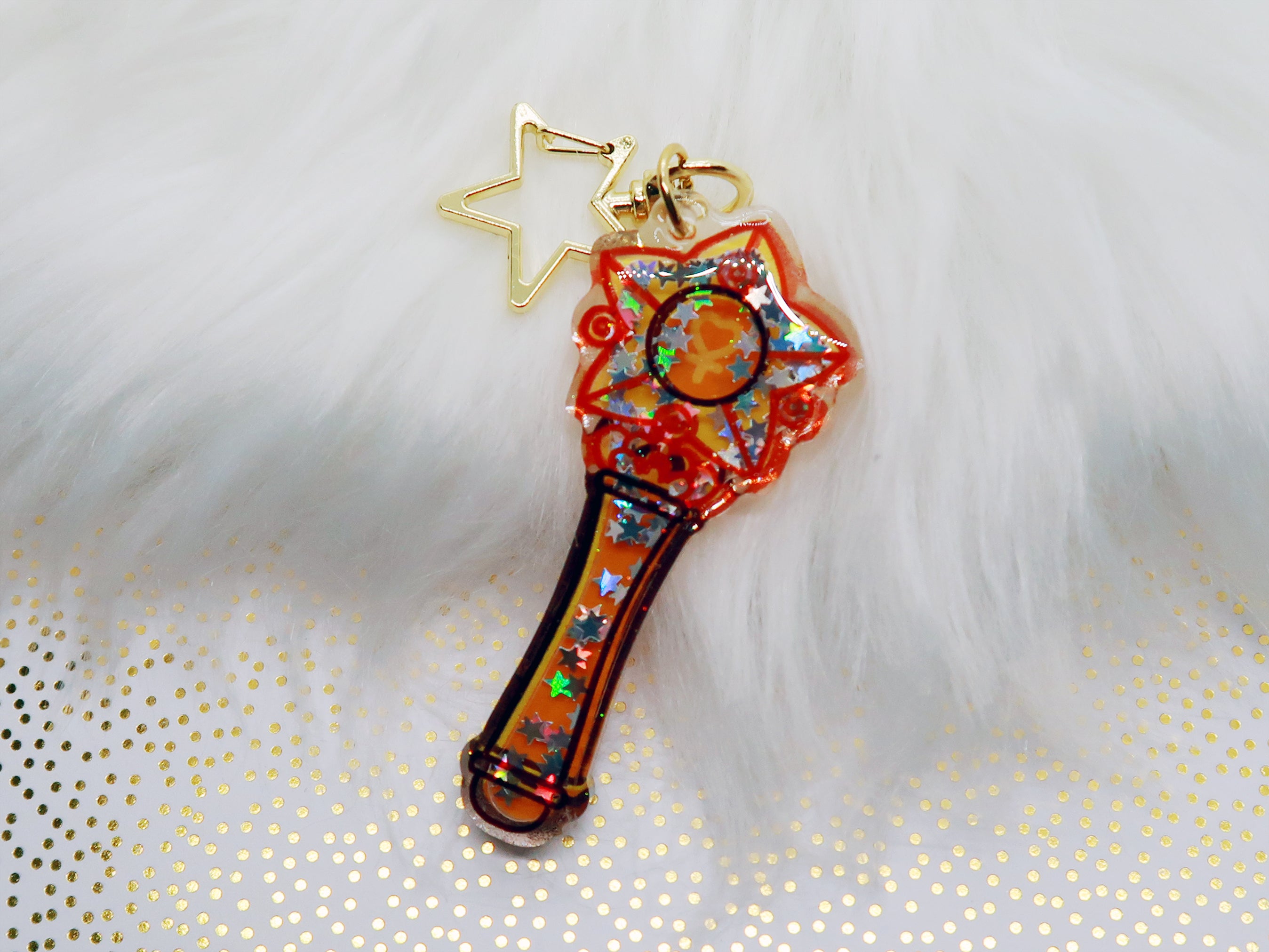Sailor Venus Glitter Wand Keychain — San José Made