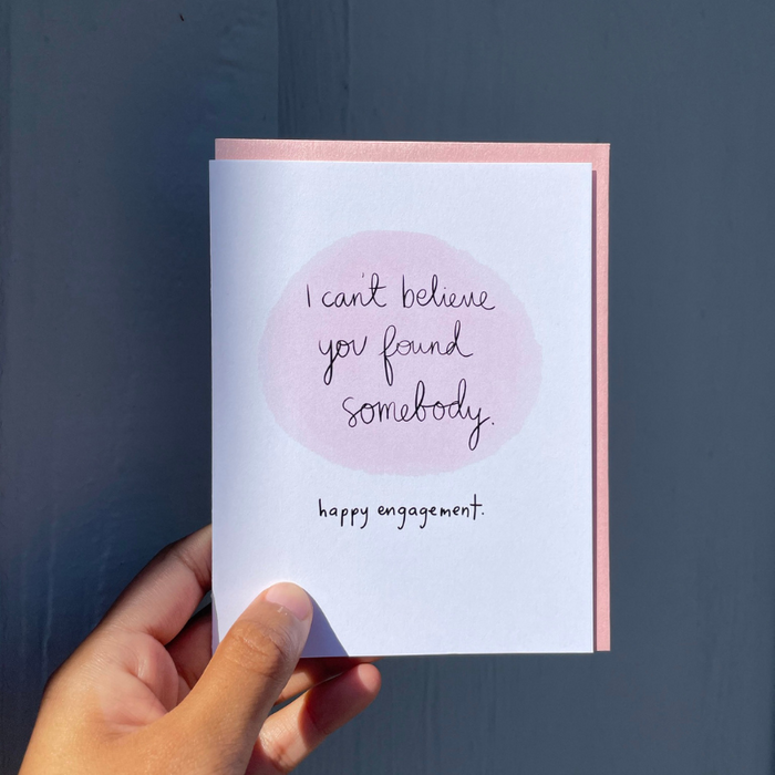 Can't Believe Engagement Card