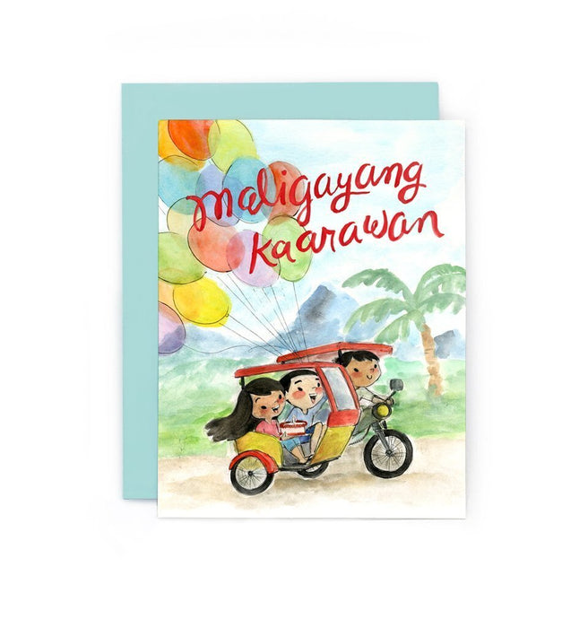 Maligayang Kaarawan Tricycle Card