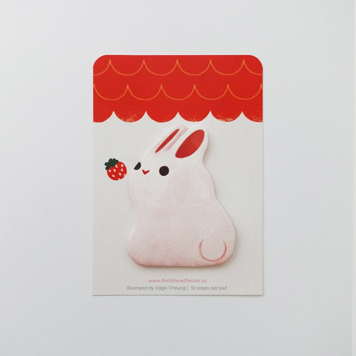 White Bunny Die Cut Sticky Notes