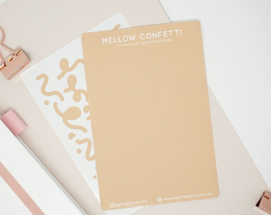 Mellow Confetti Sticker Sheet (Shimmer)