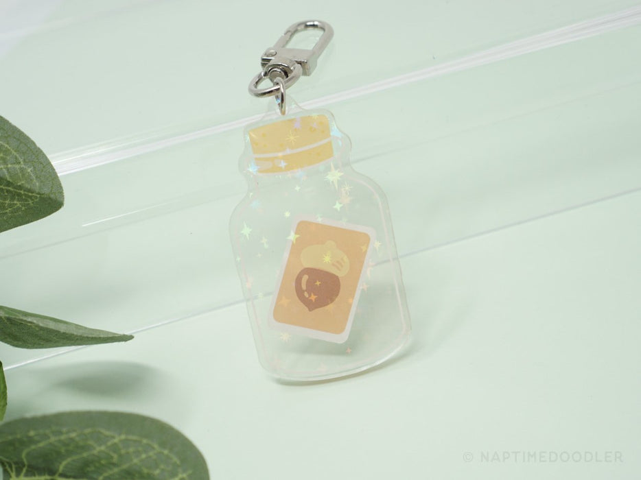 Animal Crossing Bottle Acrylic Keychain
