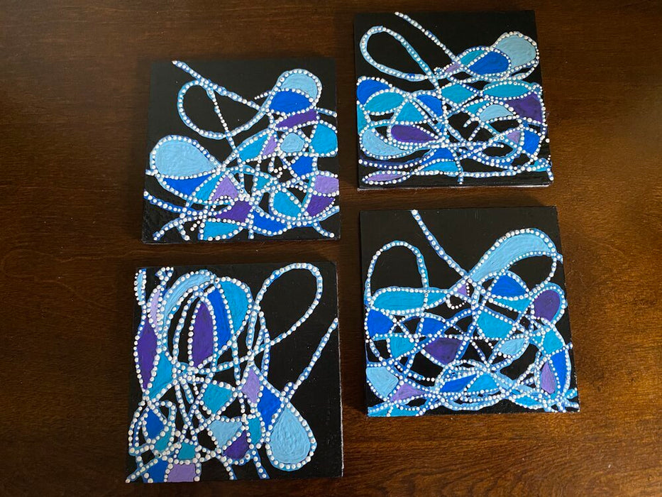 Dotted Strings Coasters