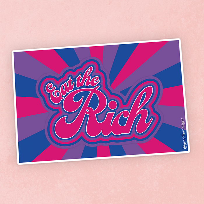 Bisexual Pride - Eat The Rich Sticker
