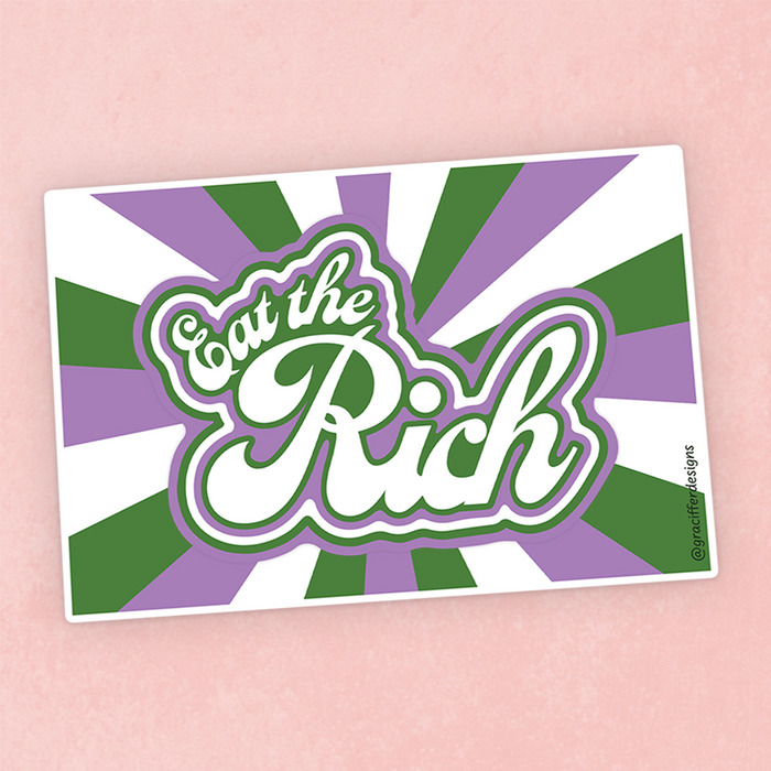 Genderqueer Pride - Eat The Rich Sticker