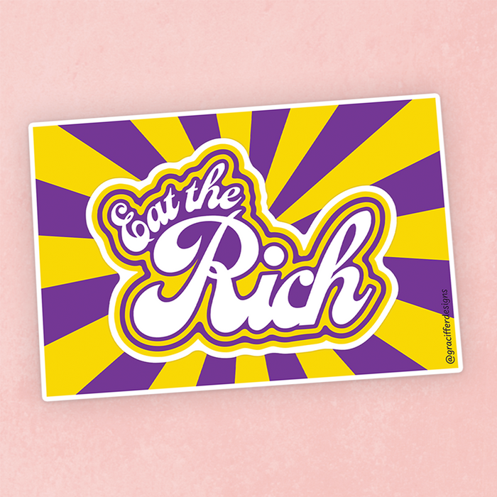 Intersex Pride - Eat The Rich Sticker