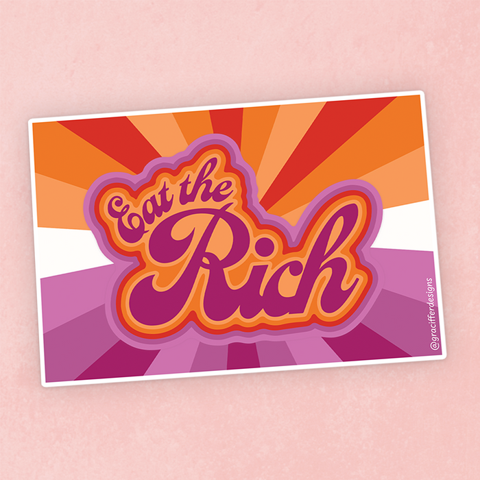 Lesbian Pride - Eat The Rich Sticker