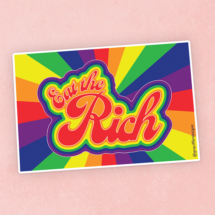 Pride - Eat The Rich Sticker