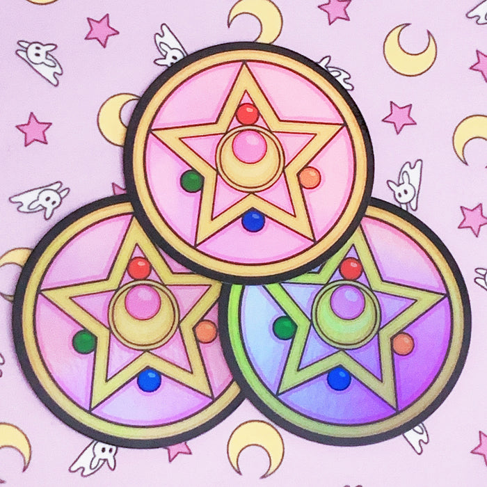 Holographic Sailor Moon Crystal Star Vinyl Decal